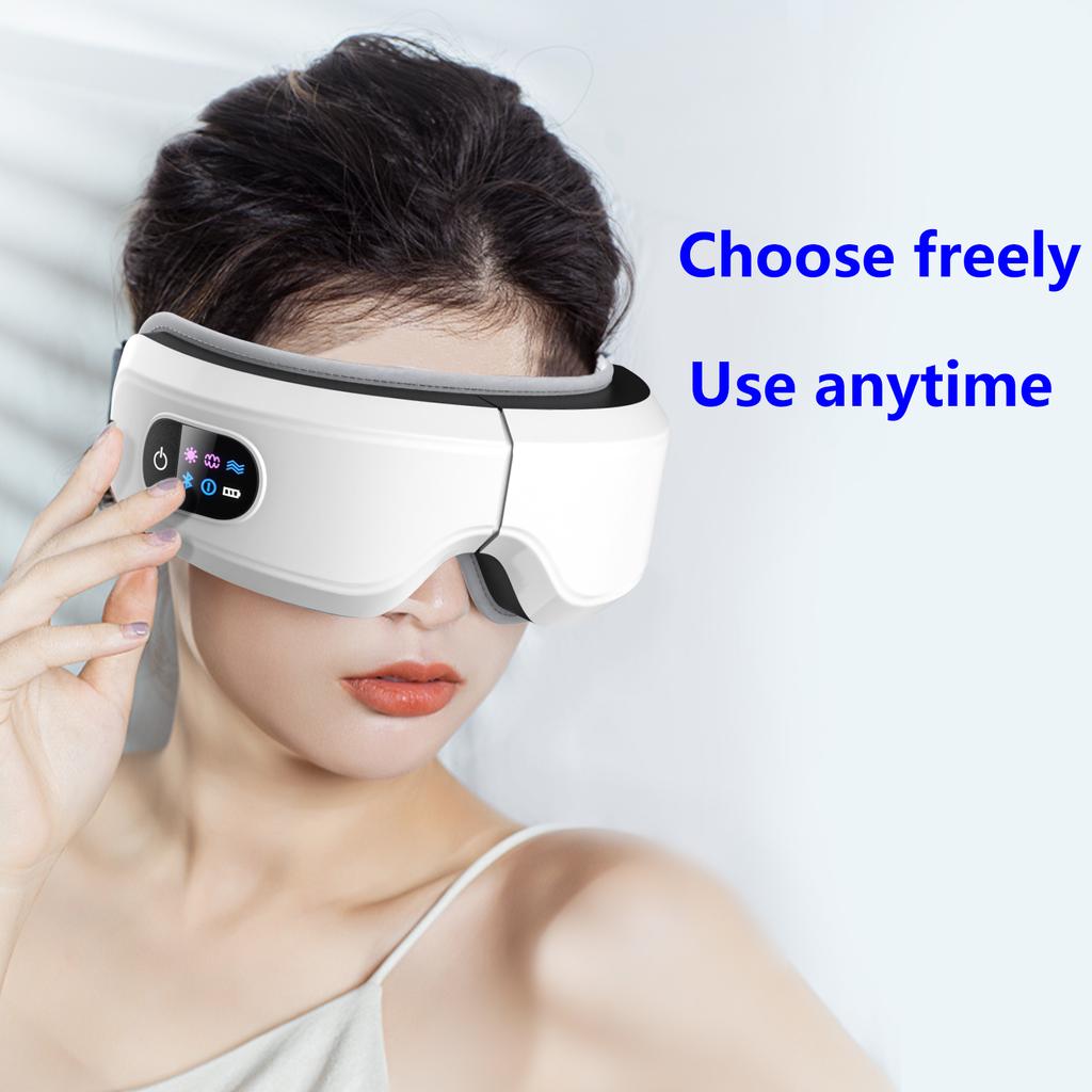 Smart Vibration Eye Massager, Airbag Compression, Eye Care Device, Bluetooth Music, Eye Massage, Sleep Eye Mask, Relax Eye Fatig