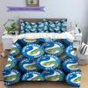 Biancheria da letto con motivo Parramatta Eels Decorazione per la casa Regalo di compleanno e festa (1 * copripiumino + 2 * federa, senza nucleo)
