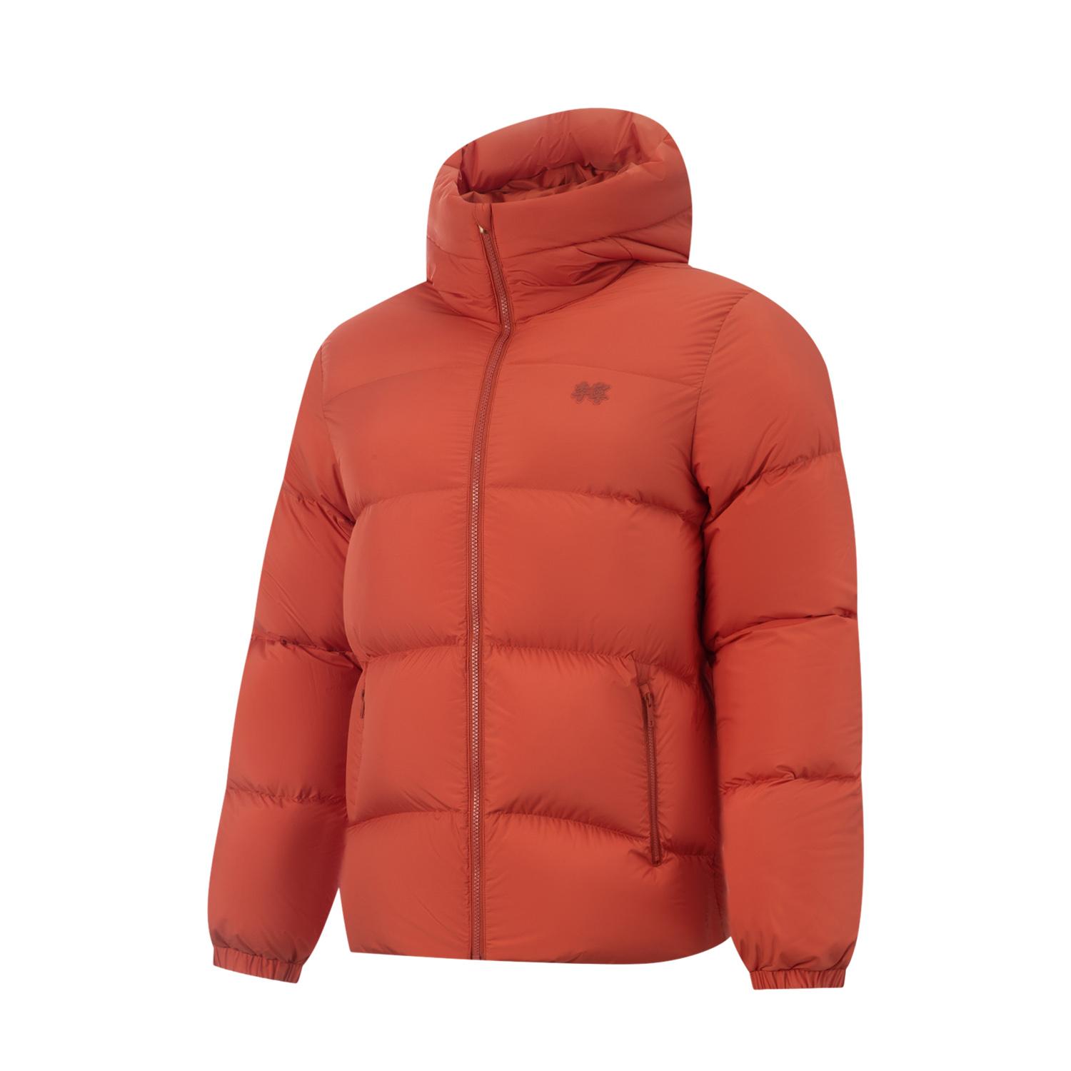 Li Ning Спортивная Модная Коллекция Короткая Пуховая Куртка Мужская AYMV191-8 XL