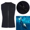 Men Wetsuit Top 3mm Neoprene Wetsuit Vest with Front Zipper Sleeveless Top Thermal Diving Vest for Surfing Snorkeling