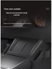 Tesla Wireless Charging Storage Pocket: Dustproof, Wear-resistant, Non-slip, Noiseless, with Dual Cup Holders.