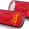 Pair 32LED Car Truck Tail Light Rear Stop Brake Light Turn Signal Indicator Reverse Taillight For Trailer Truck Lorry UTE 12-24V