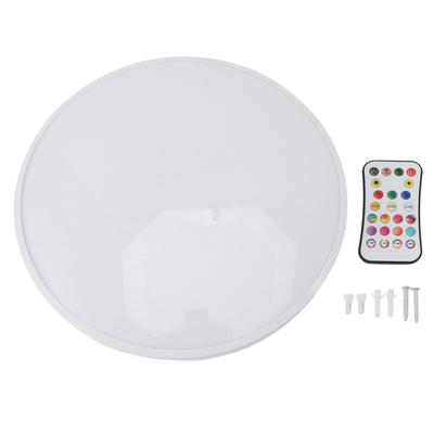 Luz de Teto Dimerizável 24W Alto Brilho Controle Remoto Fina Cor RGB Ajustável Luz de Teto Inteligente com Temporizador para