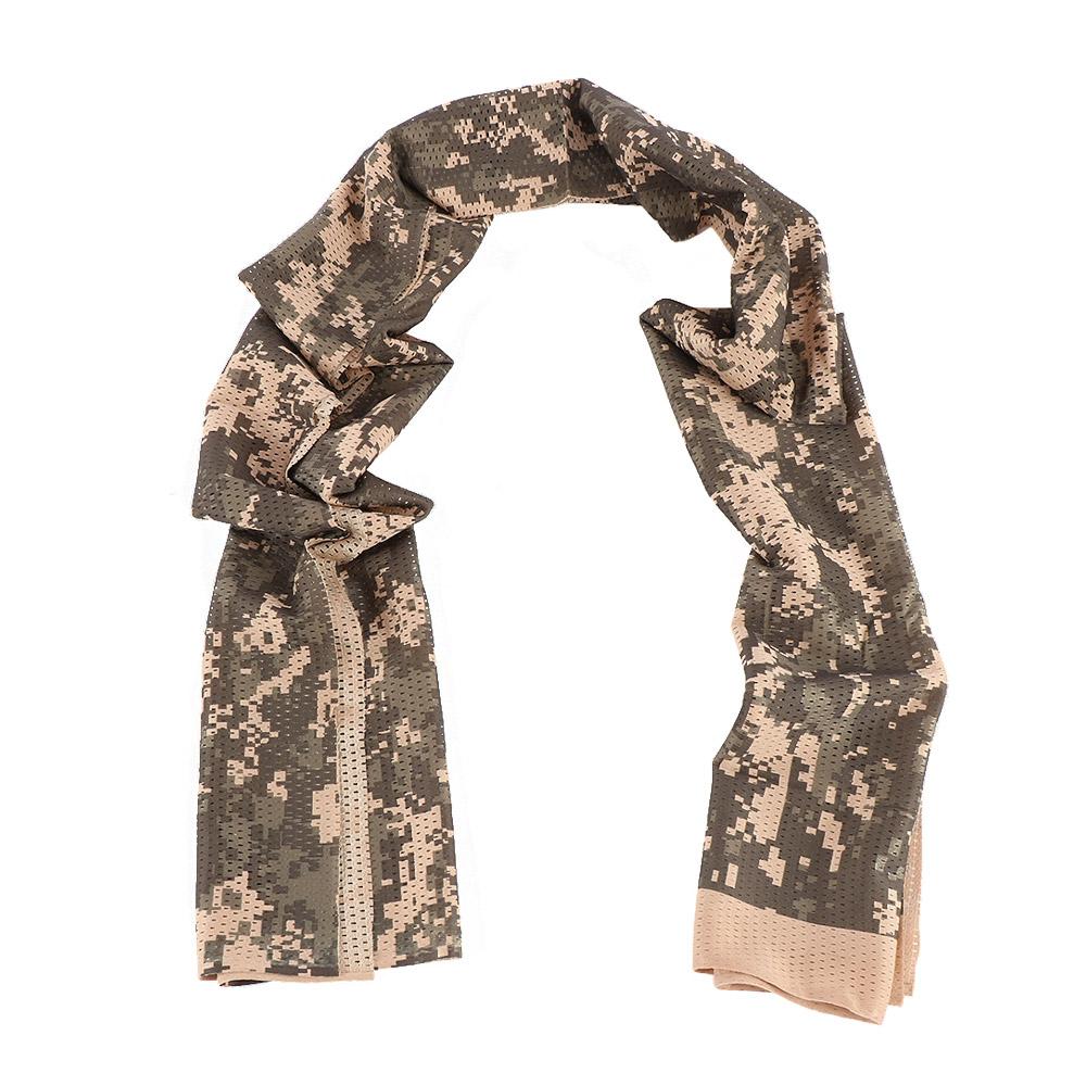Unisex Outdoor Shawl Muffler Camouflage Breathable Scarf Wraps Scarves Veil Mesh Print Scarf