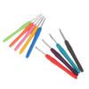 1Pc 2.0-6.0Mm Hand Knit Rainbow Soft Handle Crochet Rubber Handle Crochet Craft Yarn Sewing Tools Knitting Needles