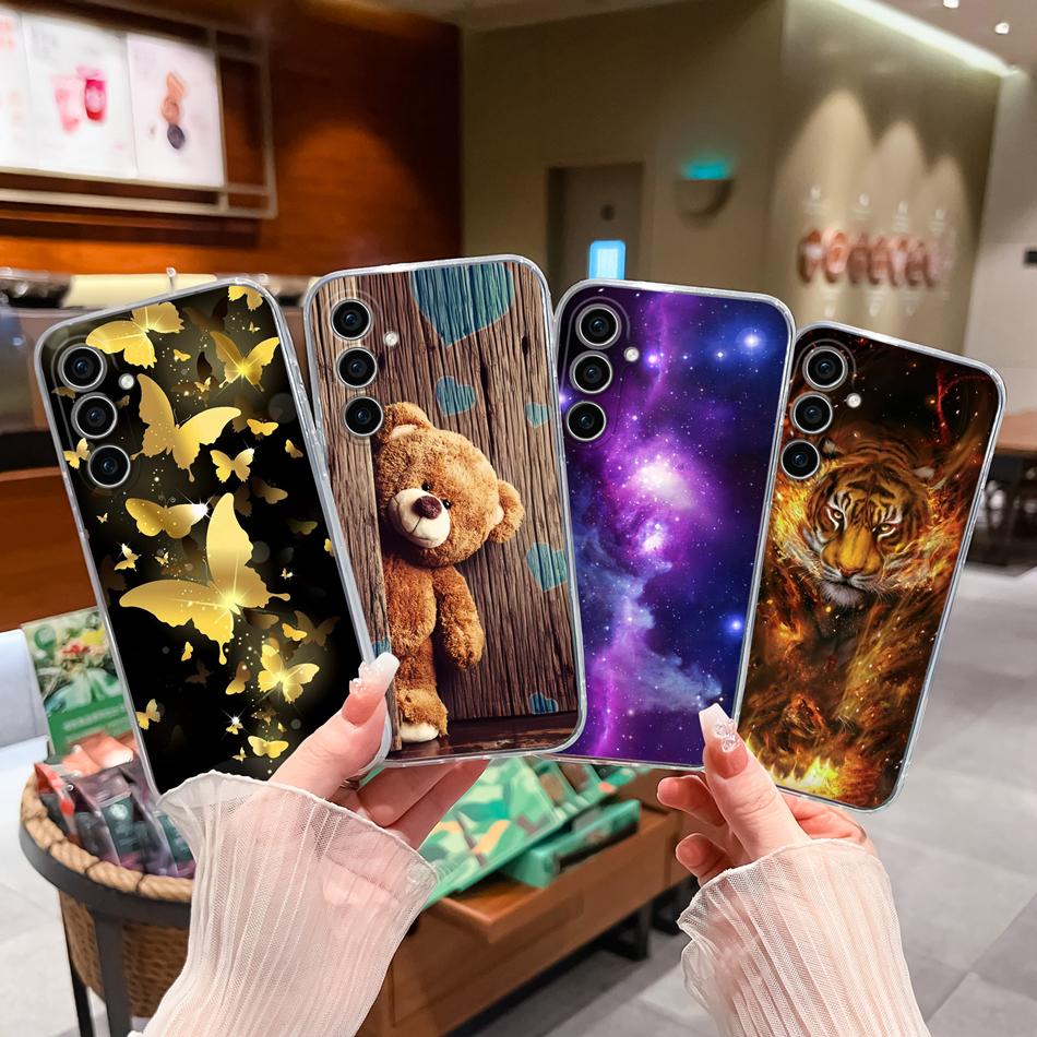 For Samsung S23 FE Plus Ultra Phone Case Soft Clear TPU Silicone Anti Drop Back Cover For Samsung Galaxy S 23 S23FE S23Plus Capa