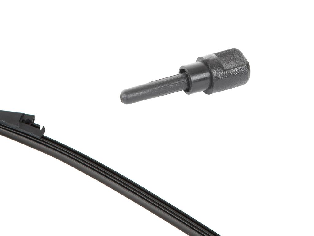 VW T5 Transporter 03-15 Rear Wiper Arm & Blade, Right Door Version, With Rear Window Washer Nozzle, 2-Piece Kit