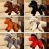Cartoon Pony Plüschtier Anhänger Schlüsselanhänger Simulation Pferd Spielzeug Schlüsselanhänger Kinderspielzeug