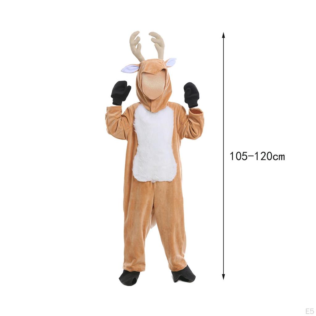 Christmas Costume Reindeer Jumpsuit Adults Children Elk Outfits for Festival