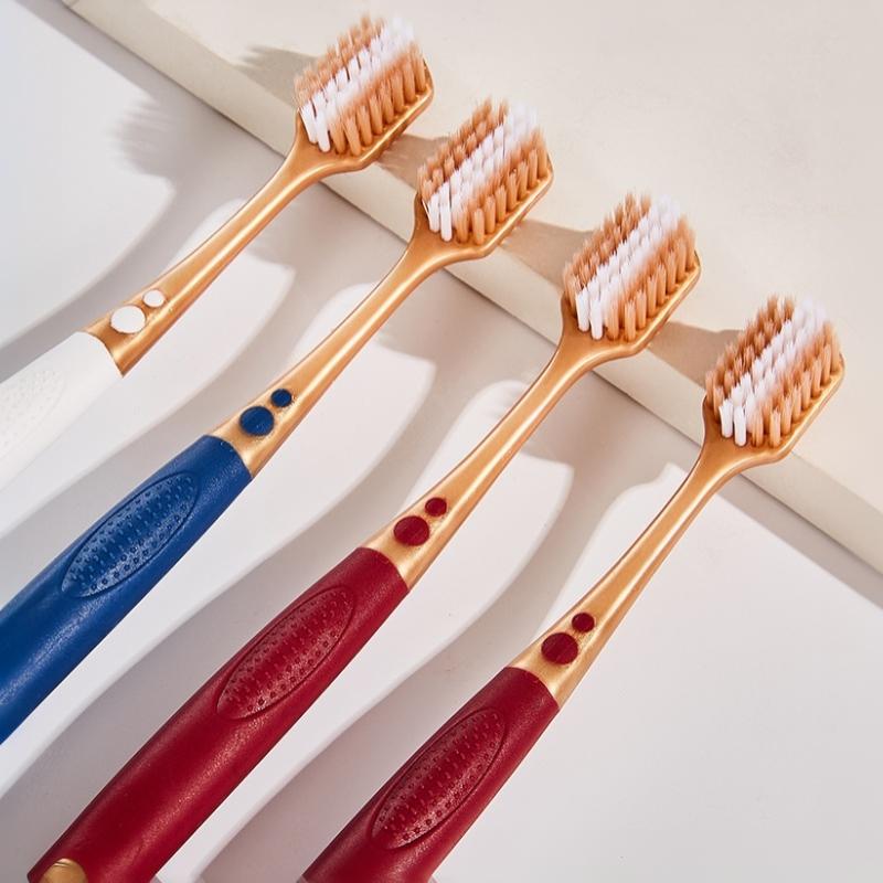6Pcs Wide Head Household Adult Soft Bristled Toothbrush For Both Men And Women Household Cleaning