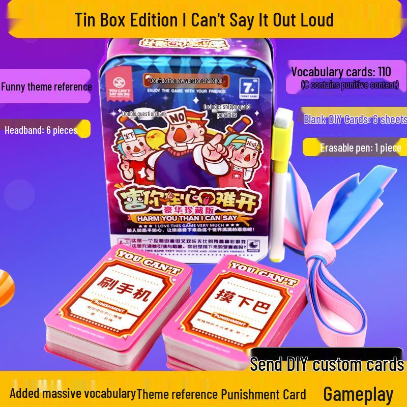 Heartfelt Challenge Party Game: TikTok Style Cards Metal Box Edition Classic
