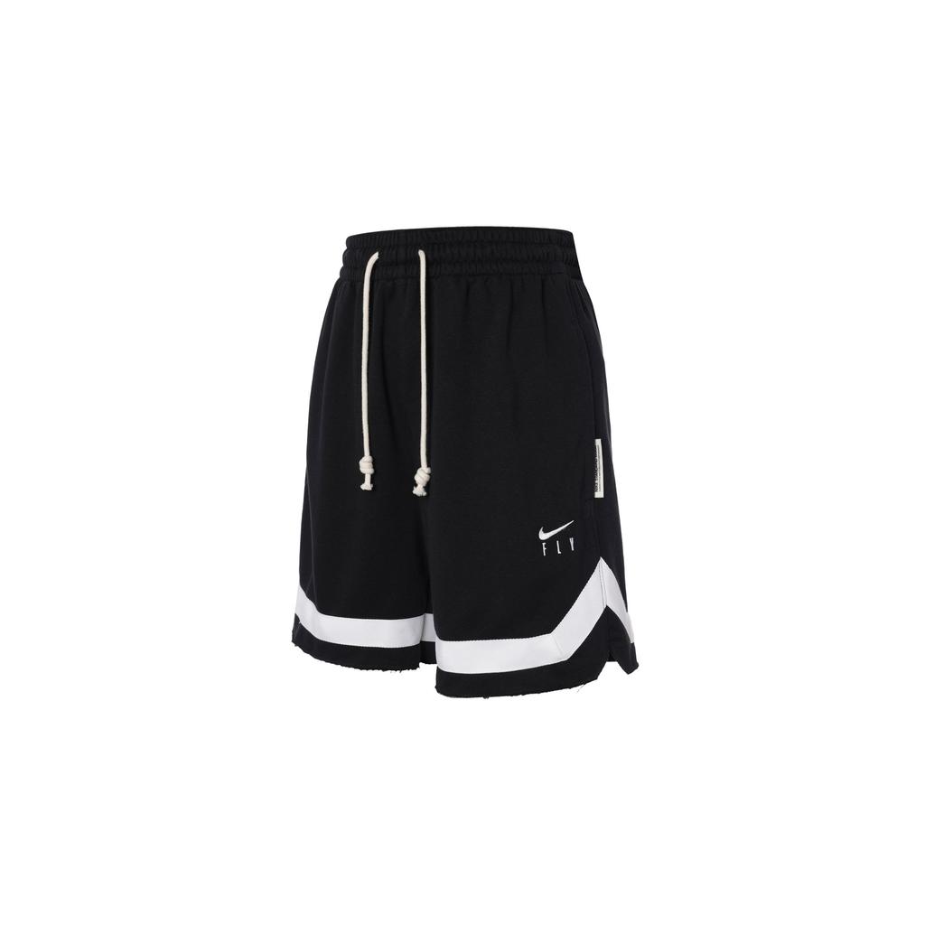 Nike Swoosh SS24 Swoosh Fly Schnelltrocknend Colorblock Buchstabenlogo Print Elastischer Bund Locker Basketballshorts Damen Shorts Schwarz FN0149010