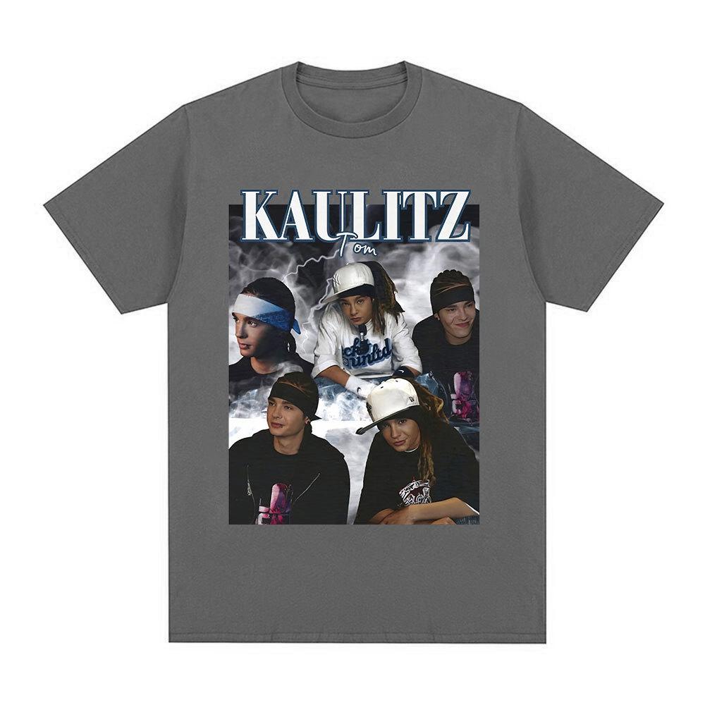 Rock Band Tokio Hotel Tom Kaulitz Graphic T Shirt Men Anime Summer Personality Casual 100% Cotton Short Sleeve T-shirt