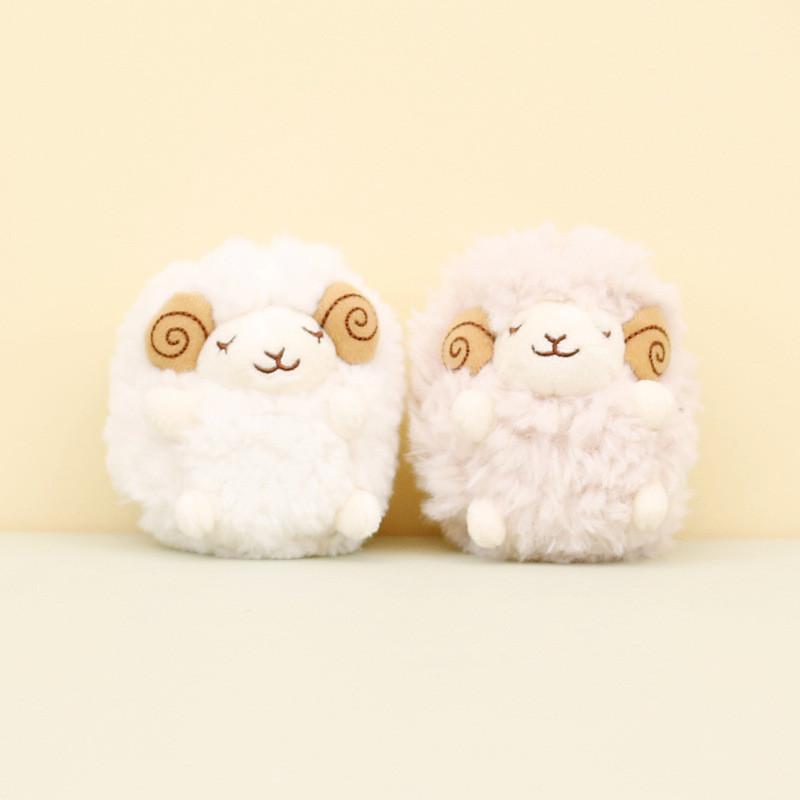 Cute Cartoon Sheep Plush Keychain Soft Stuffed Animal Doll Couple Gift