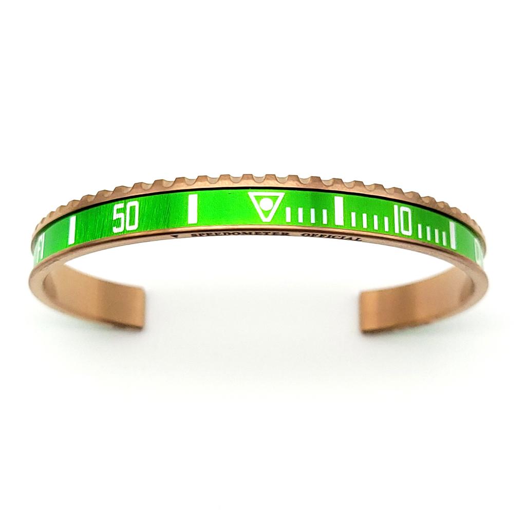 Speedometer Official [Pvd Rose Gold Collection] Green Color