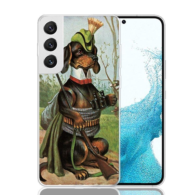 Hunter Dog Hunting Phone Case For Samsung Galaxy S26 Ultra S23 S24 S25 Edge S20 FE S21 S22 Plus Soft Print Shell Cover Fundas Ga