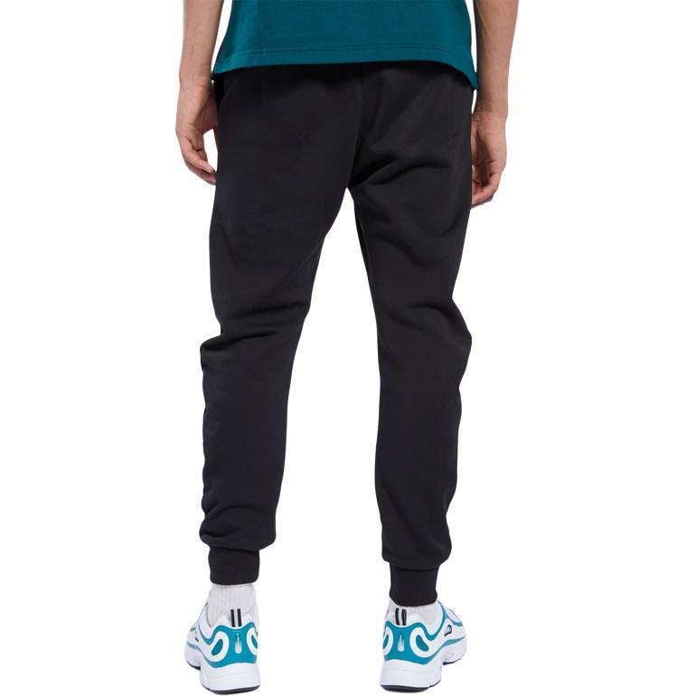 Reebok Versatile And Comfortable Mid-Waist Slim Fit Knit Sports Pants Men Bottoms Black FK2671