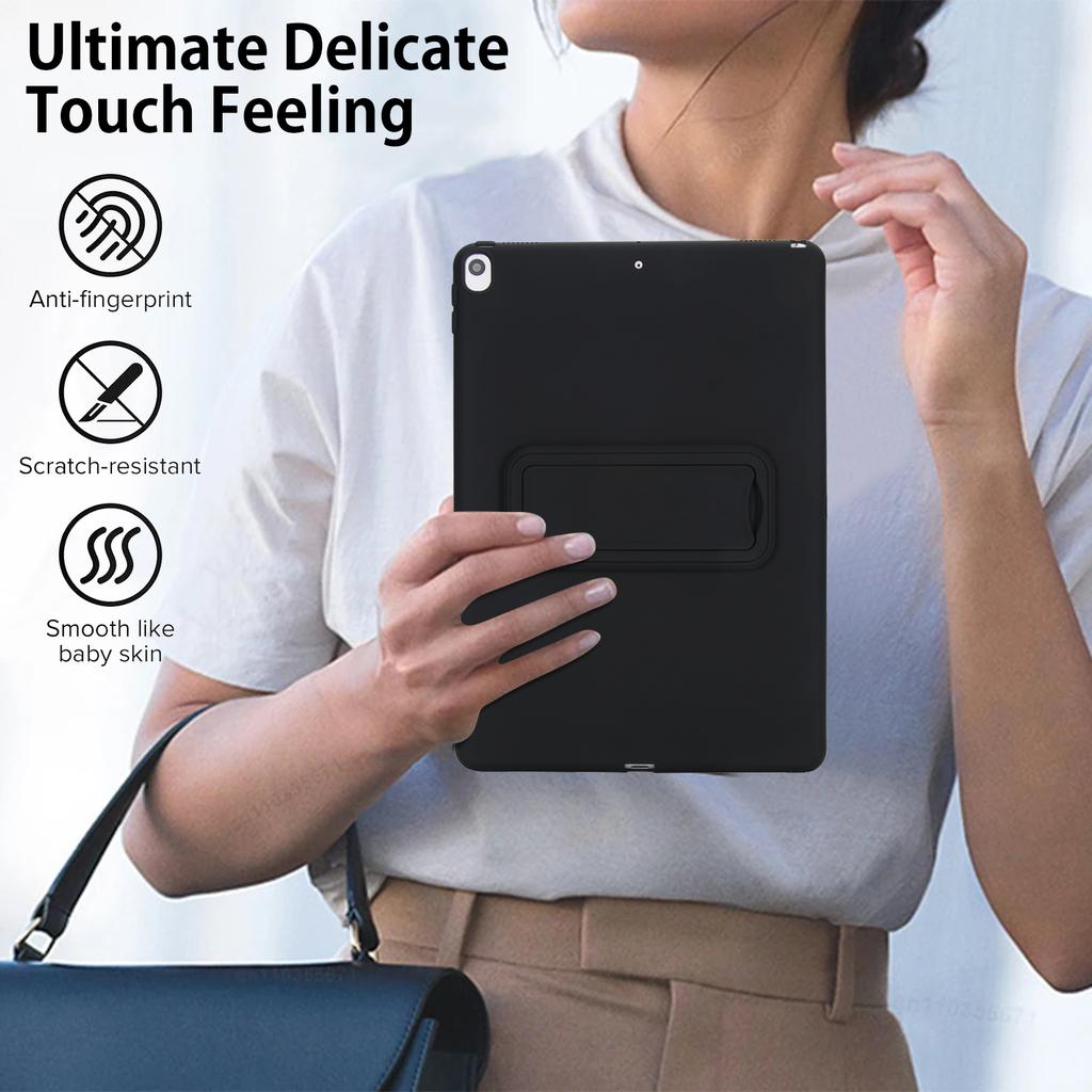 Para iPad Air 10,5 polegadas (2019) Capa TPU+PC Agradável ao Toque com Suporte para Tablet