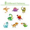 500 Rolls Dinosaur Reward Stickers Roll Rolls Stickers Hand Account Materials Decorative Materials Cute Sealing Stickers