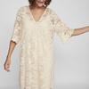 Lorna Lace Dress 3/4 Sleeves Birch Woman VILA