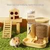 Two-in-One Large Capacity Hamster Feeder & Water Dispenser with Anti-Tip Bowl