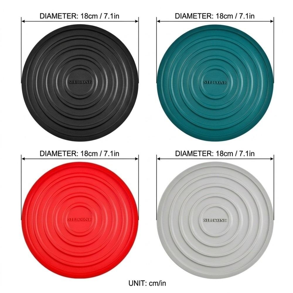 Round Coaster Muiti Color Anti Scald Placemat Convenient Heat Resistant Mat Restaurant серый