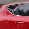 For Nissan Tiida 2011 2012 2013 2014 2015 Car Rear Side Window Blinds Trim Cover Louver Stickers Frame ABS Carbon Fiber