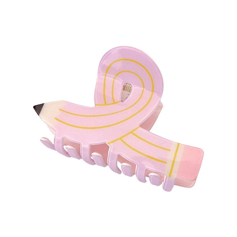 Back To School Pencil Hair Clip Acrylic Hair Claw Creative Hair Claw Clip  Hair Accessory