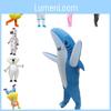 Shark Clown Flamingo Pig Koala Animal Inflatable Suit Cosplay Halloween Party