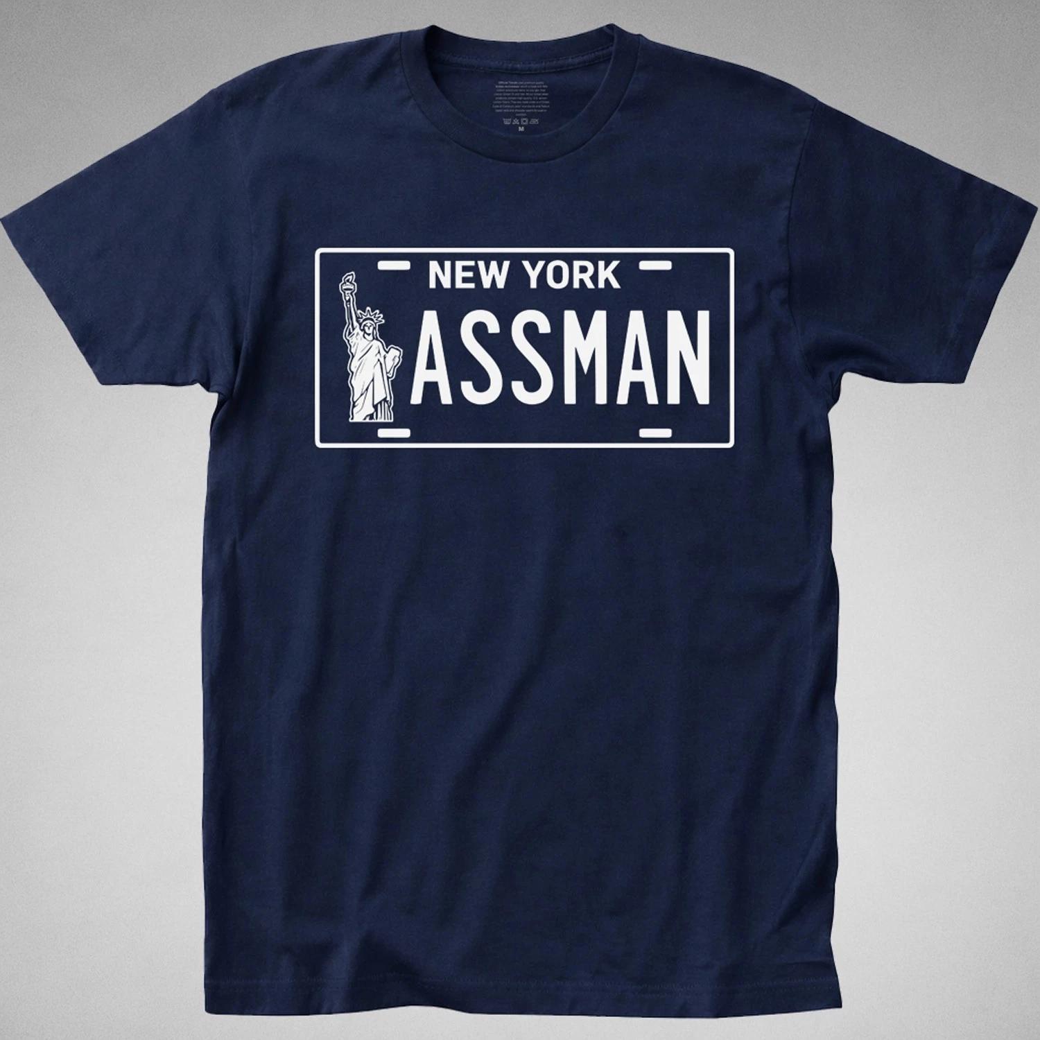 ASSMAN Plate T shirt seinfeld ass man kramer jerry new york george proctologist L