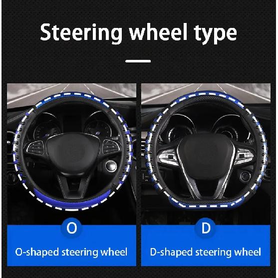 SEAMETAL Sport Steering Wheel Cover 38CM Anti Skid Steer Protector Universal Steer Wheel Cover with Massage Texture Sweatproof