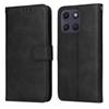 Portemonnaie-Hülle für Moto G17 - Leder/PU, Schwarz