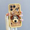 KEYSION Shockproof Case for TECNO Pova 7 Ultra 5G with Lanyard Soft Silicone Cute 3D Cartoon Doll Phone Back Cover for Pova 7 Ultra