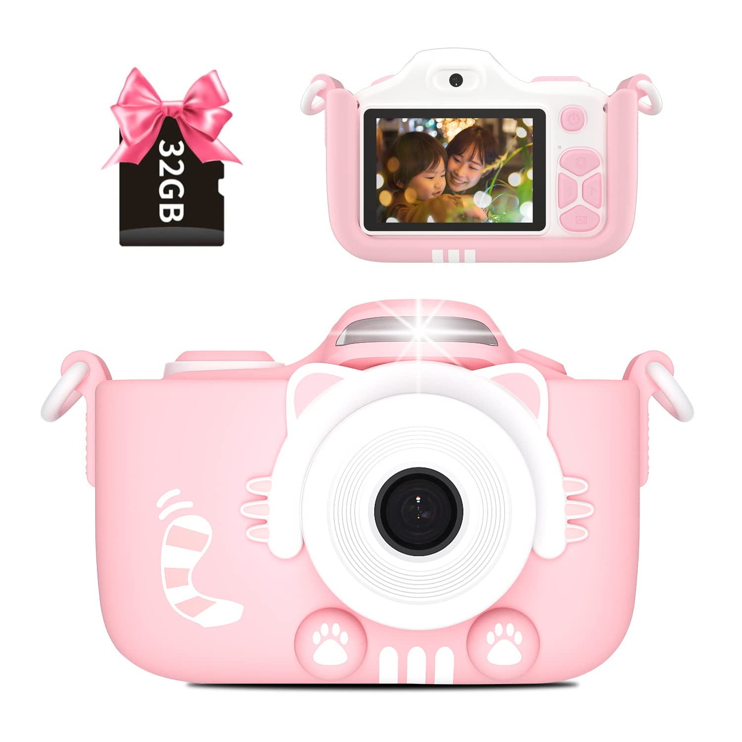 

Canubo Digital Selfie IPS Perfect Birthday or Christmas Gift for Kids Ages 32GSD Kids Camera, 40MP, 1080PHD, Timer, Capability, 2-inch Screen, 3-10