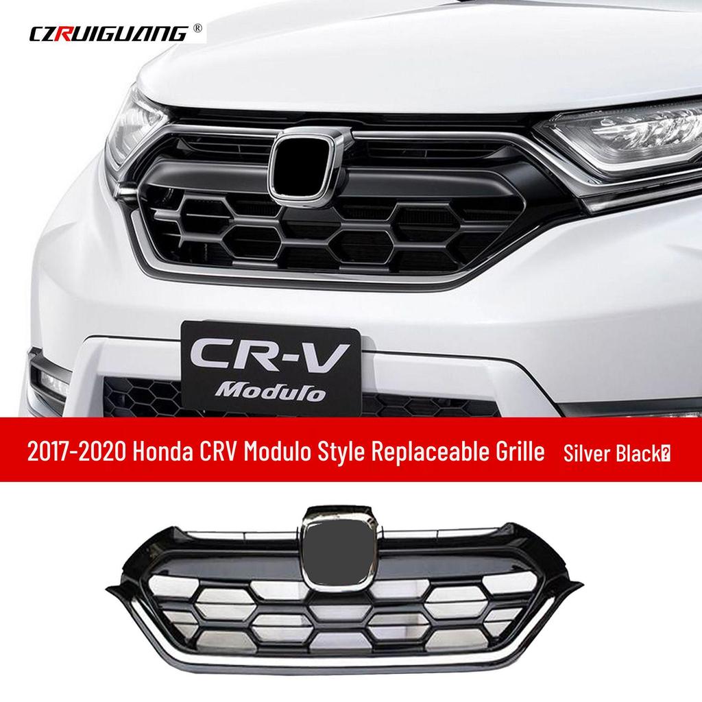 17-20 Honda CRV Haoying Modified Front Lip Kit: Bumper Grille Guard, Rear Spoiler Louvers.