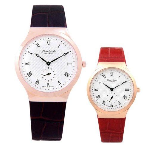 [LOUIS CARDIN] Мужские швейцарские кожаные часы LOUIS CARDIN LC701RGCH_M LC701RGCH_M