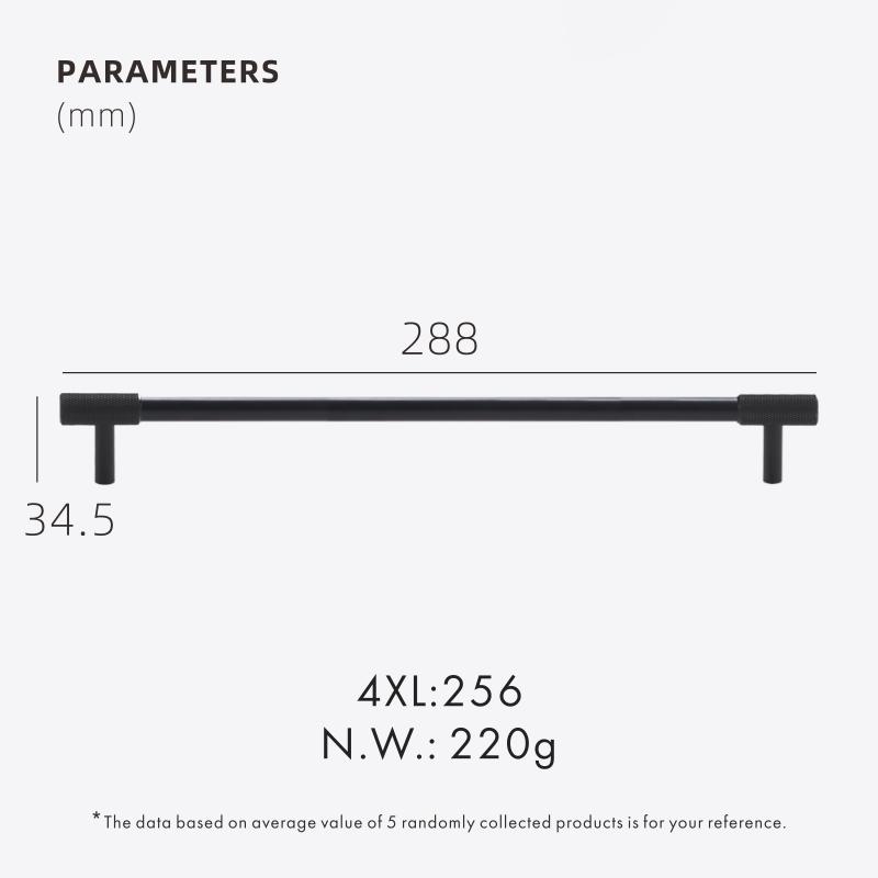 Dooroom Brass Knurling Furniture Handles Long Round Modern Pulls Cupboard Wardrobe Dresser Shoe Box Drawer Cabinet Wine Bar Knob