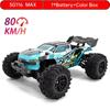 Professional 1:16 High Speed 80KM/H 4-wheel Drive MAX/PRO Brushless Remote Control Car Off-Road Drift RC Racing Vehicle for Kids Adults Outdoor Toys
