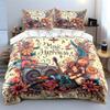 Floral Music Art Set Decor Multiple sizes kid's and adults' bedroom Exquisite 3PC bedding set, gift