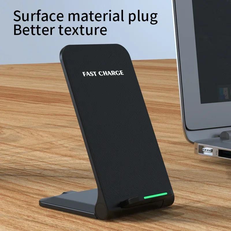 30W Wireless Charger For iPhone 15 14 13 12 Pro Max Phone Stand Fast Charging Charger for Samsung Note 20/10 S21 Ultra Foldable