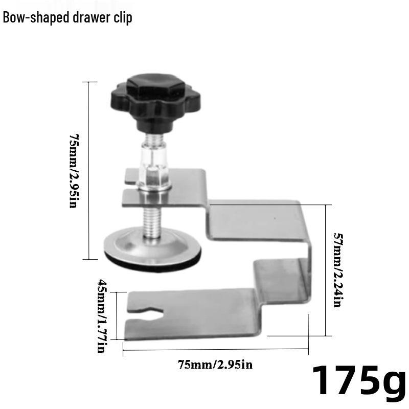 G-Shaped Drawer Panel Fixing Clip with Anti-Slip Design