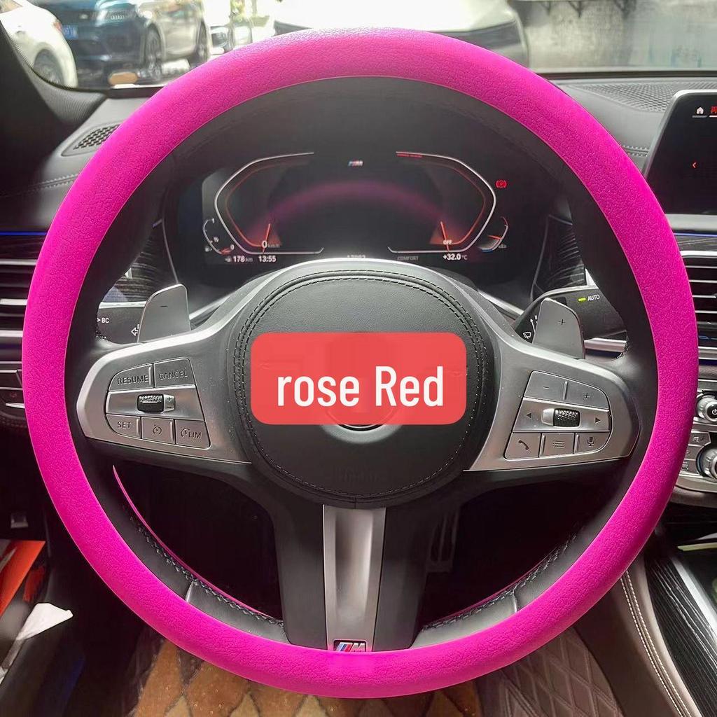 Ultra-thin Silicone Steering Wheel Cover - Non-slip, Wear-resistant, Universal Fit for All Seasons