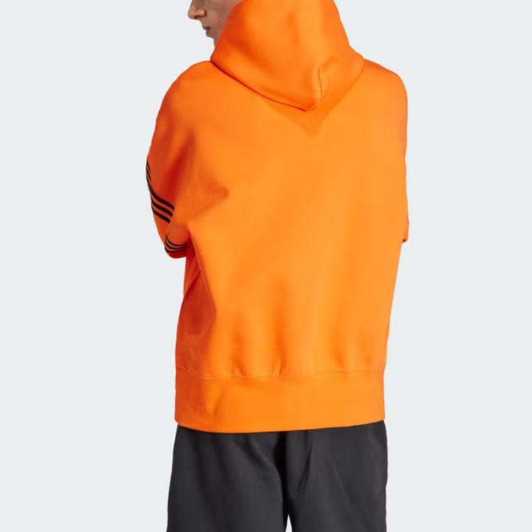 Adidas Originals Adicolor Neuclassics Hoodie Three Stripes Color Block Long Sleeve Sweatshirt Men Hoodies Orange IL2512