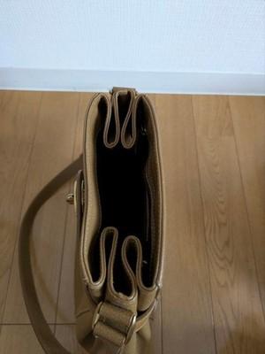 Vintage Old COACH Shoulder Bag Camel K6E-4426 Leather Madison Deauville