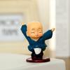 4 Pcs Baby Buddha Statue Small Buddha Monk Figurine Little Kungfu Monk Sculpture for Home Office Desk Car Dashboard Decor