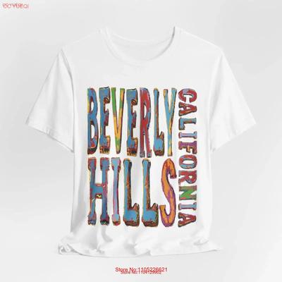 Beverly Hills California Type Style T Shirt Unique For Her Travel Vintage Vintage Graphic Stretched Comfortable Stylish