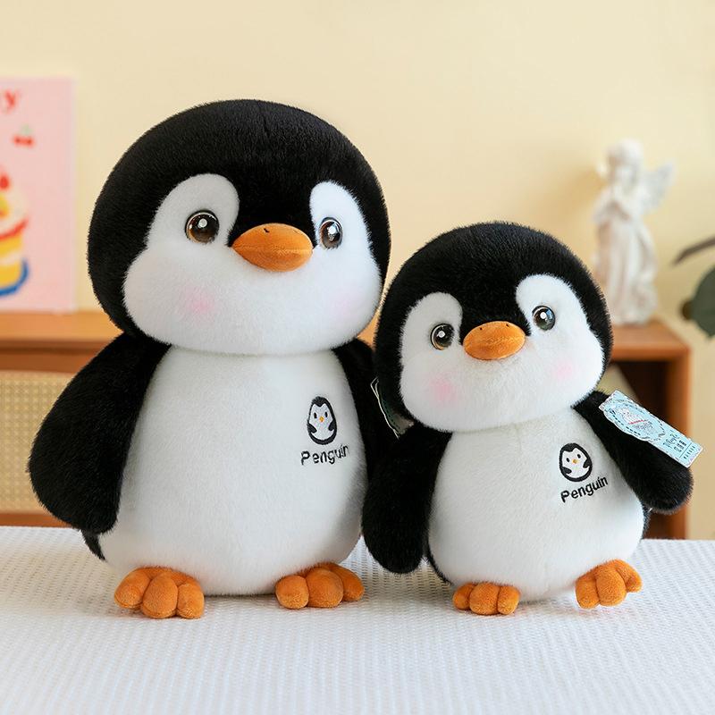 25/30/40Cm Soft Fat Penguin Plush Stuffed Toy Cute Black Penguin Fur Doll Toy Home Decoration Toy Children Birthday Gift
