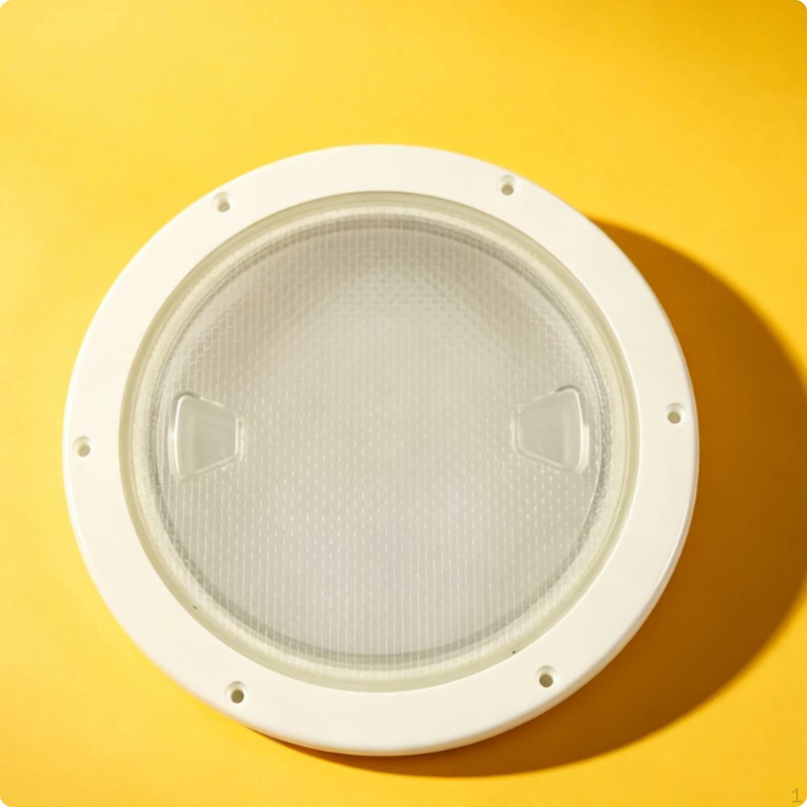 Transparent Inspection Deck Plate Includes Mounting Screws Round Anti 4 Inch with Screws