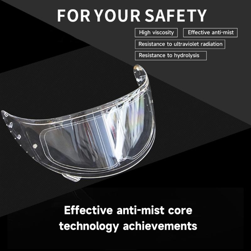Universal Motorcycles Helmet Shield Anti Fog Film,Clear Visor Lens Insert Fog Resistant Waterproof Stickers Shield