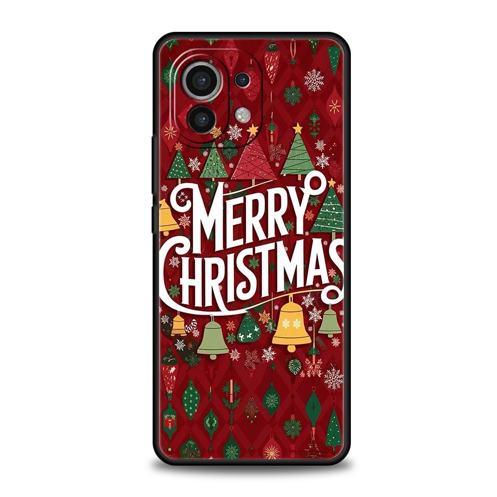 Frohe Weihnachten Handyhülle Cover für Xiaomi Mi 17 Pro Max 15 14 13 12 11 Ultra 15T 14T 13T 12T 11T Pro Lite Weiche TPU Schale Capas
